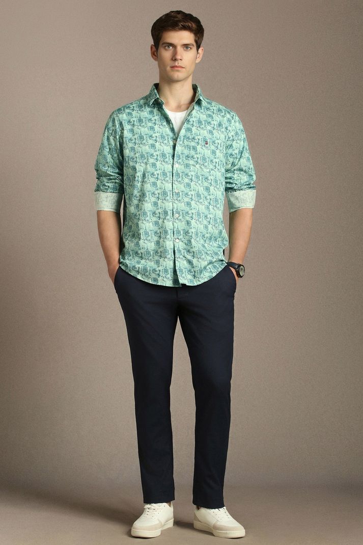 Louis Philippe Men Slim Fit Printed Casual Shirt - Image 3