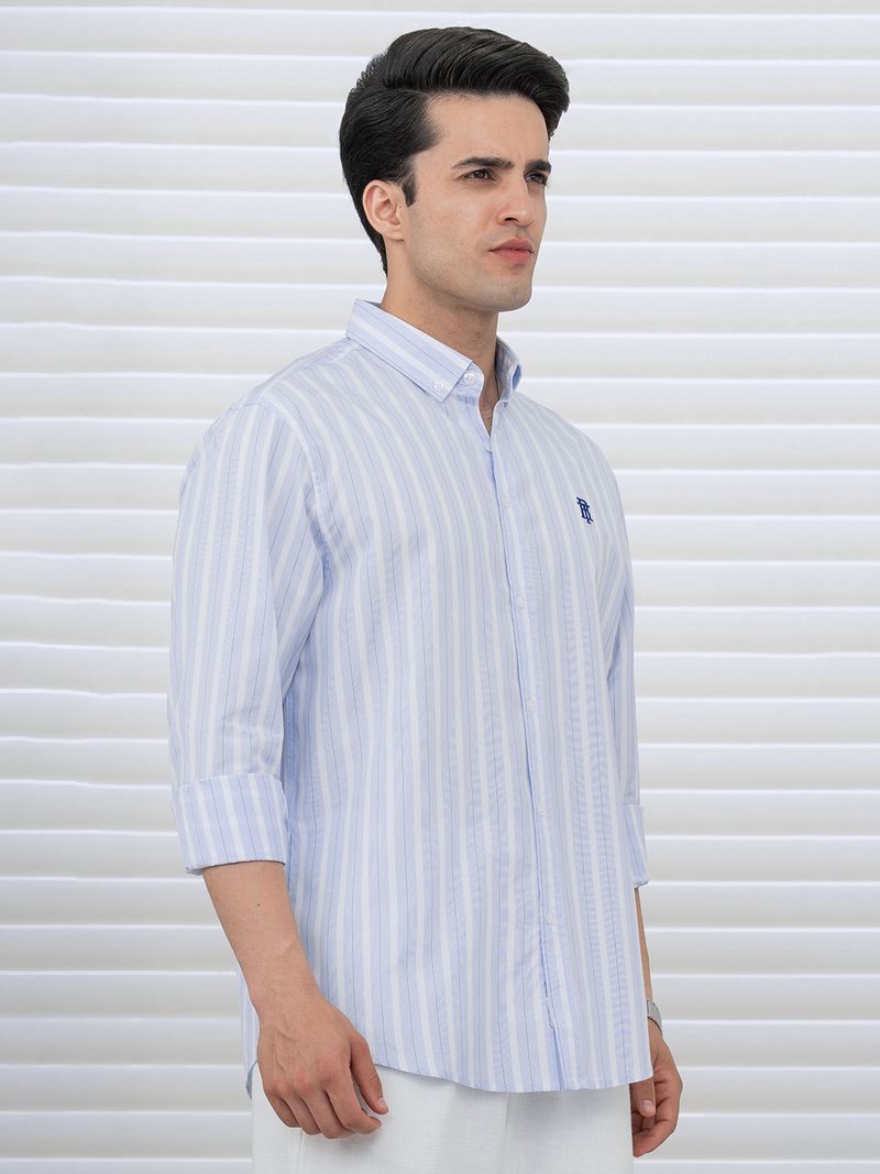 RED TAPE Men Relaxed Fit Striped Shirt - Image 6