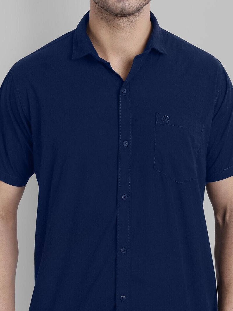 Garry Richards Men Regular Fit Solid Spread Collar Shirt - Image 5