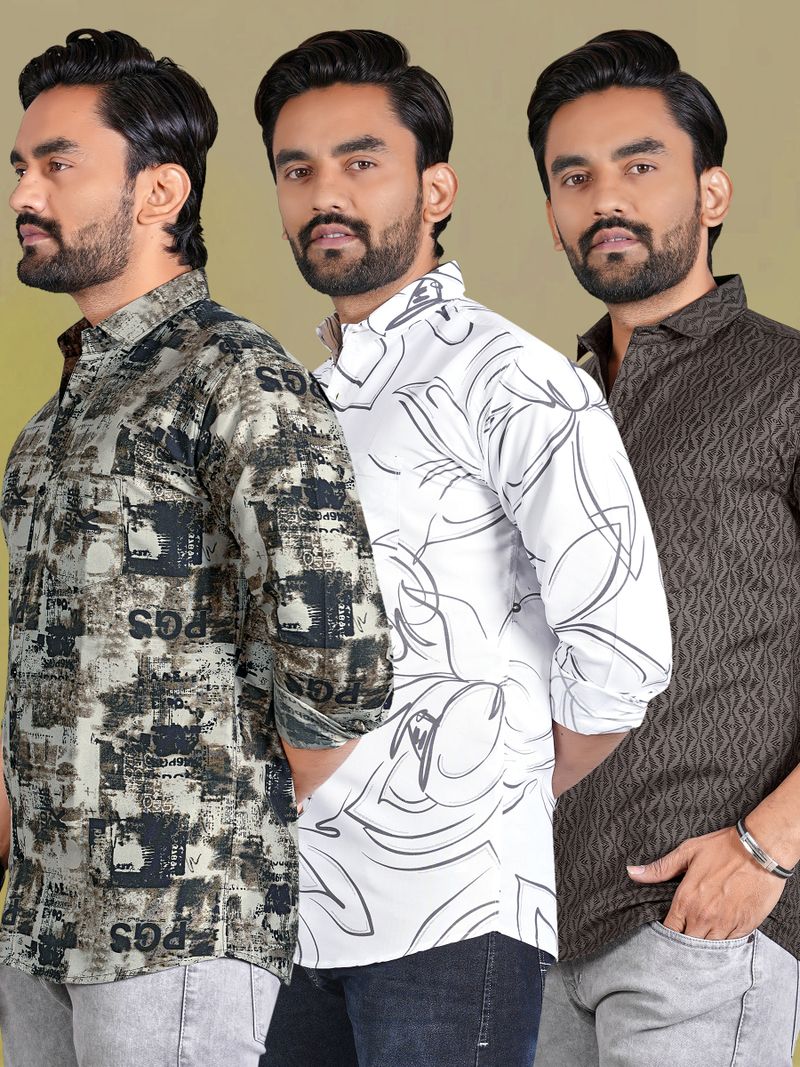 METRONAUT Men Regular Fit Printed Shirt - Image 2