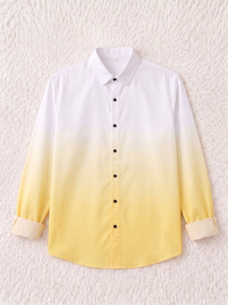 bollydolldesigner Men Regular Fit Dyed/Ombre Shirt - Image 5
