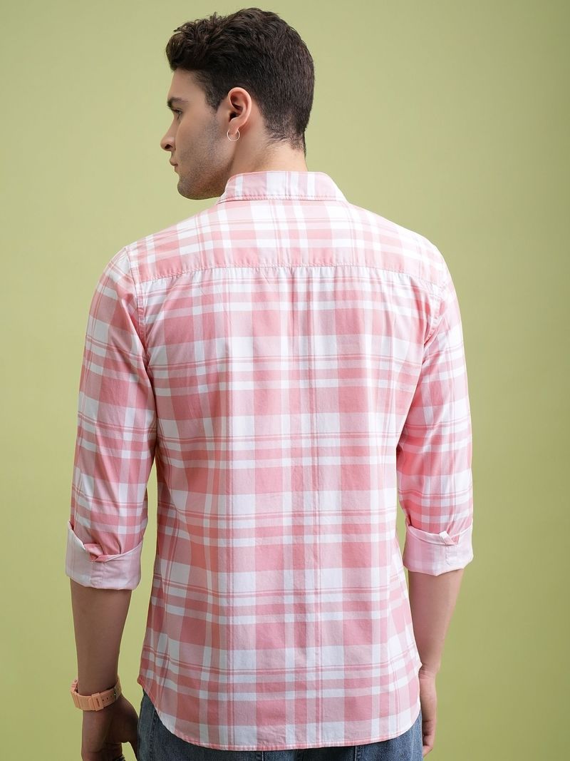 HKV FASHION Men Regular Fit Checkered Shirt - Image 4