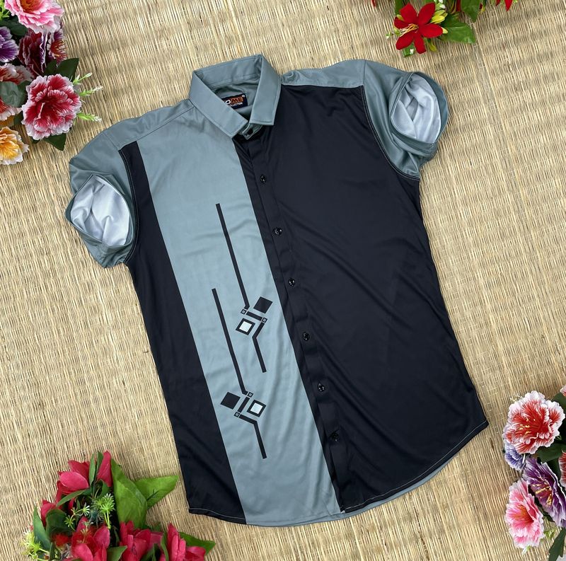 SH FSN Printed Casual Spread Shirt for Men - Image 2