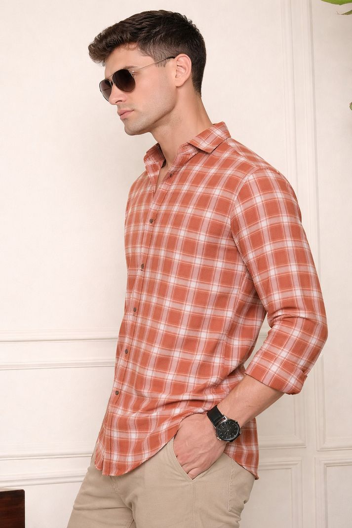ANP BIHARIKA Men Regular Fit Checkered Shirt - Image 3