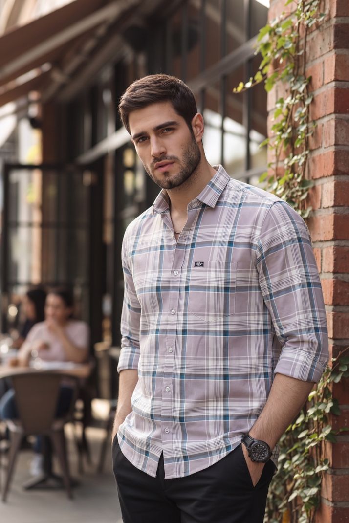 METRONAUT Men Regular Fit Checkered Shirt - Image 5