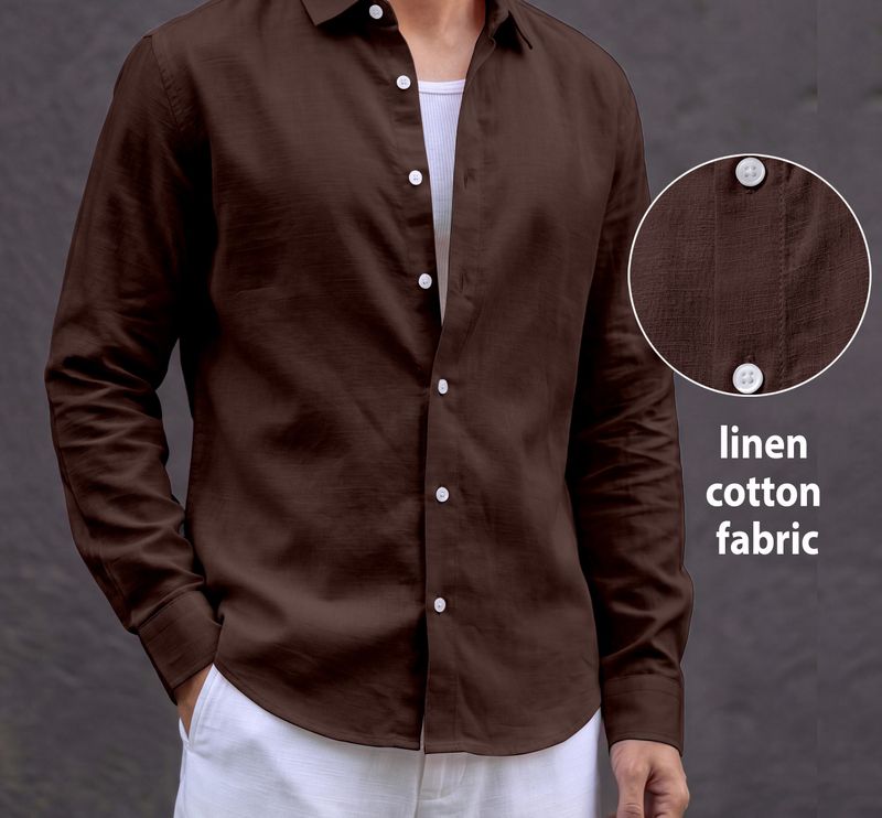 INDIAN GARRAGE HUB Men Regular Fit Solid Spread Collar Shirt - Image 4