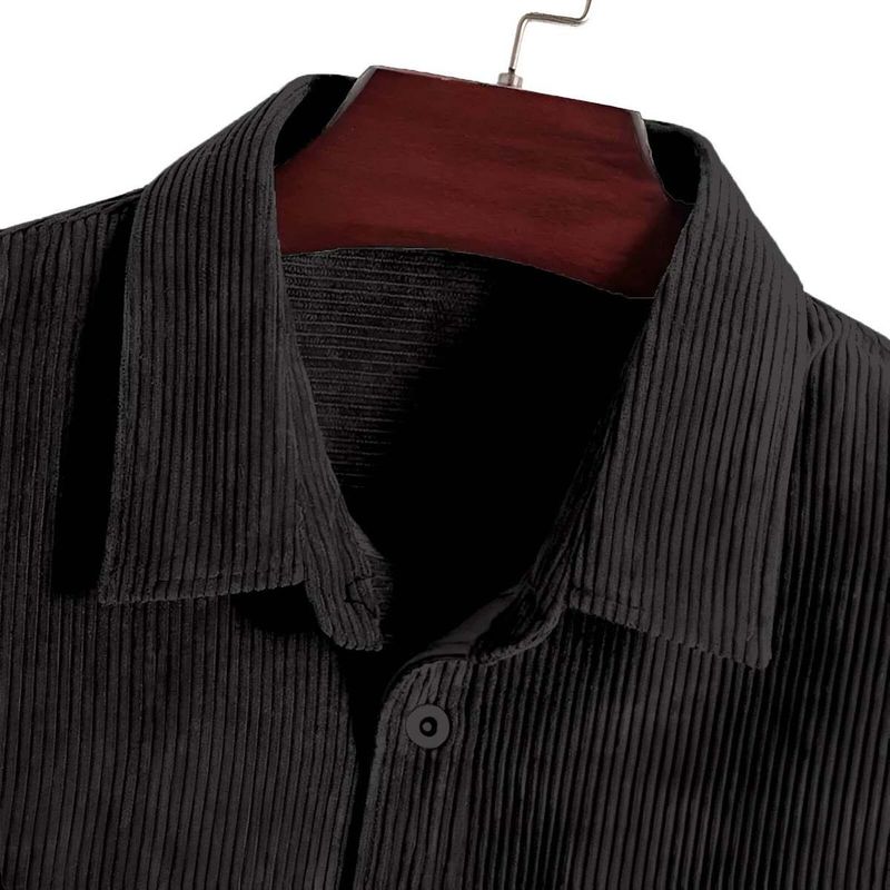 DENEEJA Men Regular Fit Solid Button Down Shirt - Image 4