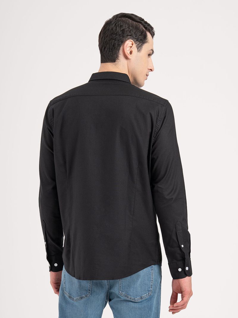 RED TAPE Men Relaxed Fit Solid Spread Collar Casual Shirt (Red) - Image 5