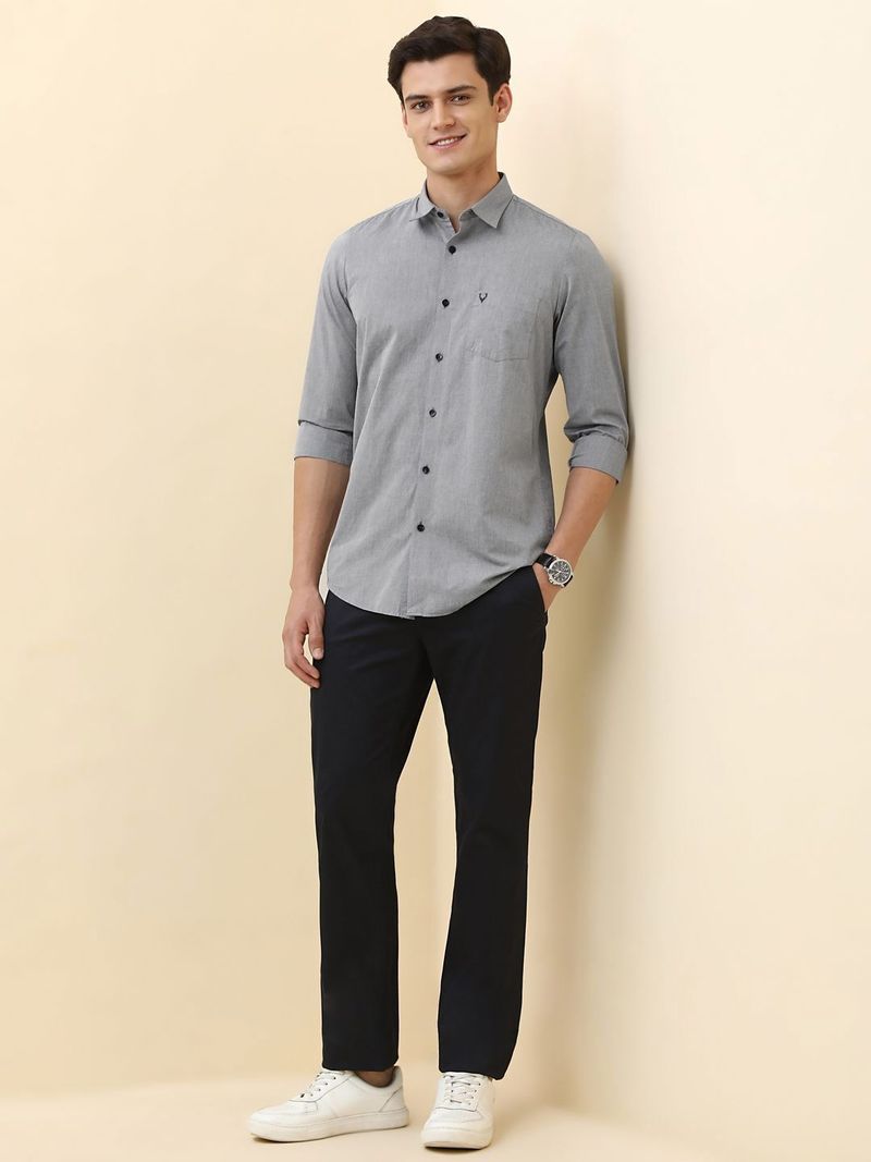 Allen Solly Men Regular Fit Solid Casual Shirt - Image 6