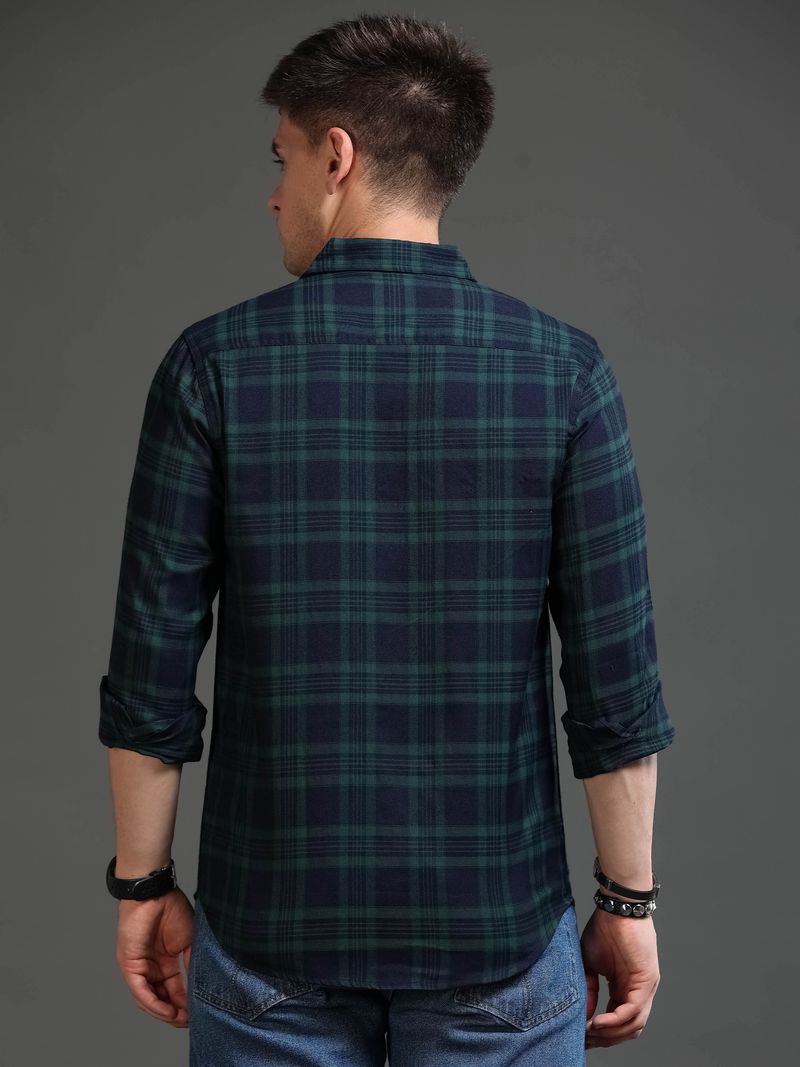 Tallwalker Men Regular Fit Checkered Shirt - Image 5