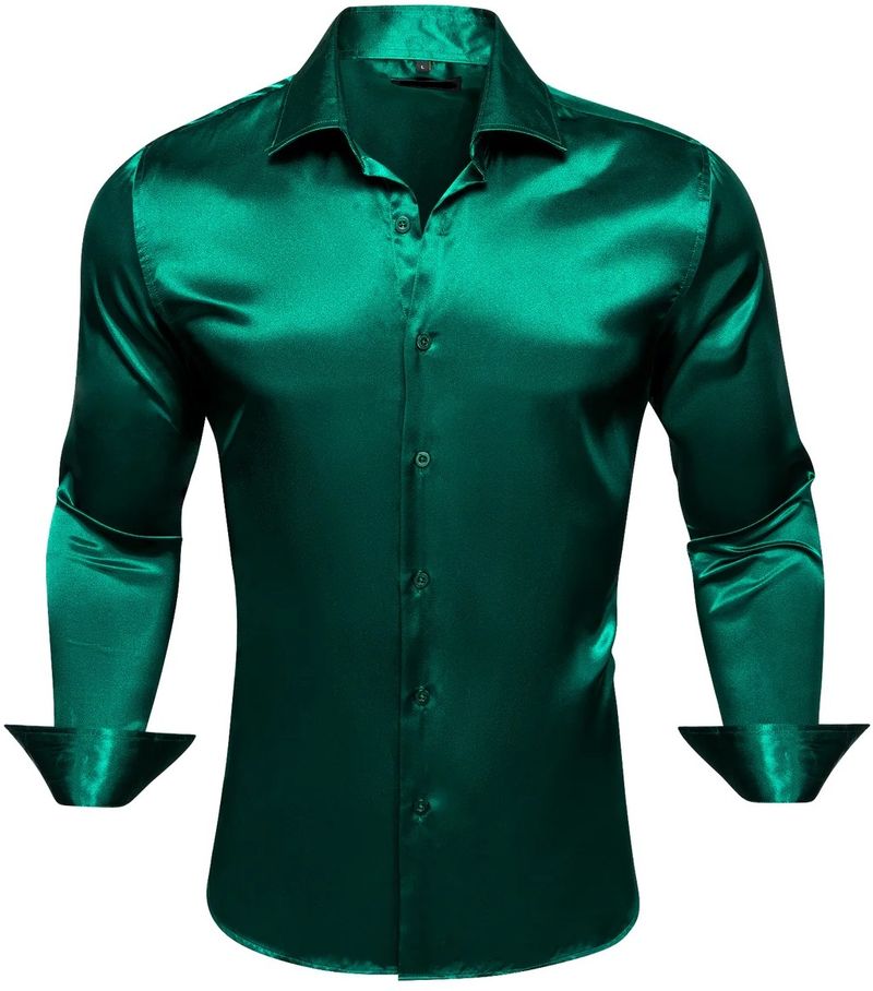 Solstice Men Regular Fit Solid Cut Away Collar Party Shirt - Image 2