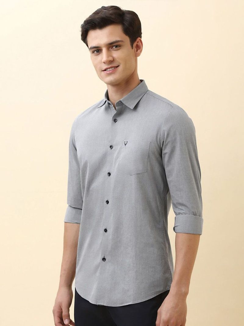 Allen Solly Men Regular Fit Solid Casual Shirt - Image 5