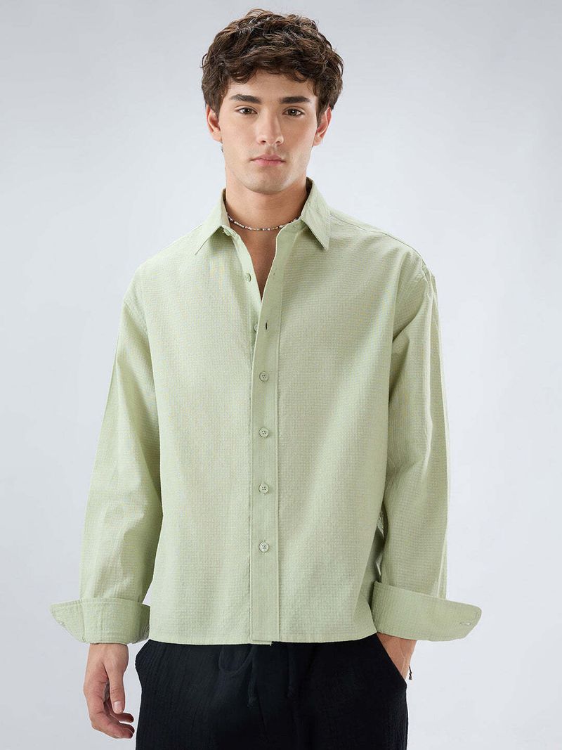 VASTRADO Men Oversized Fit Solid Shirt - Image 6