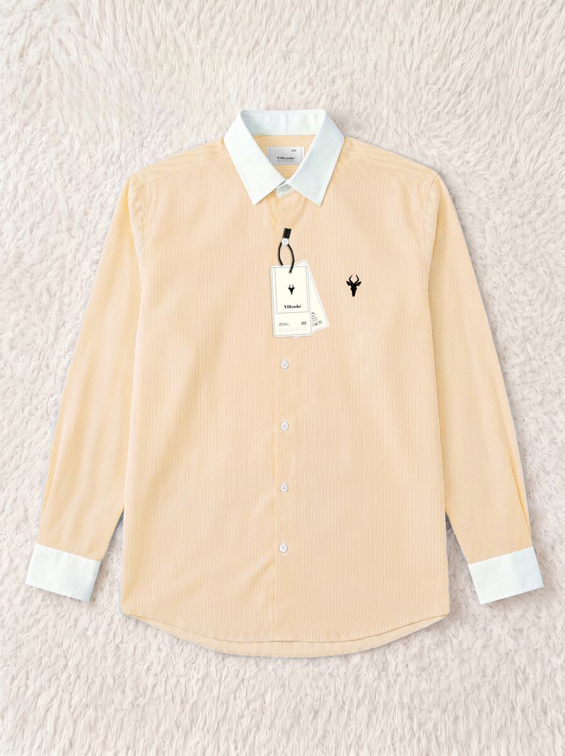 vdlooks Men Regular Fit Striped Shirt - Image 3