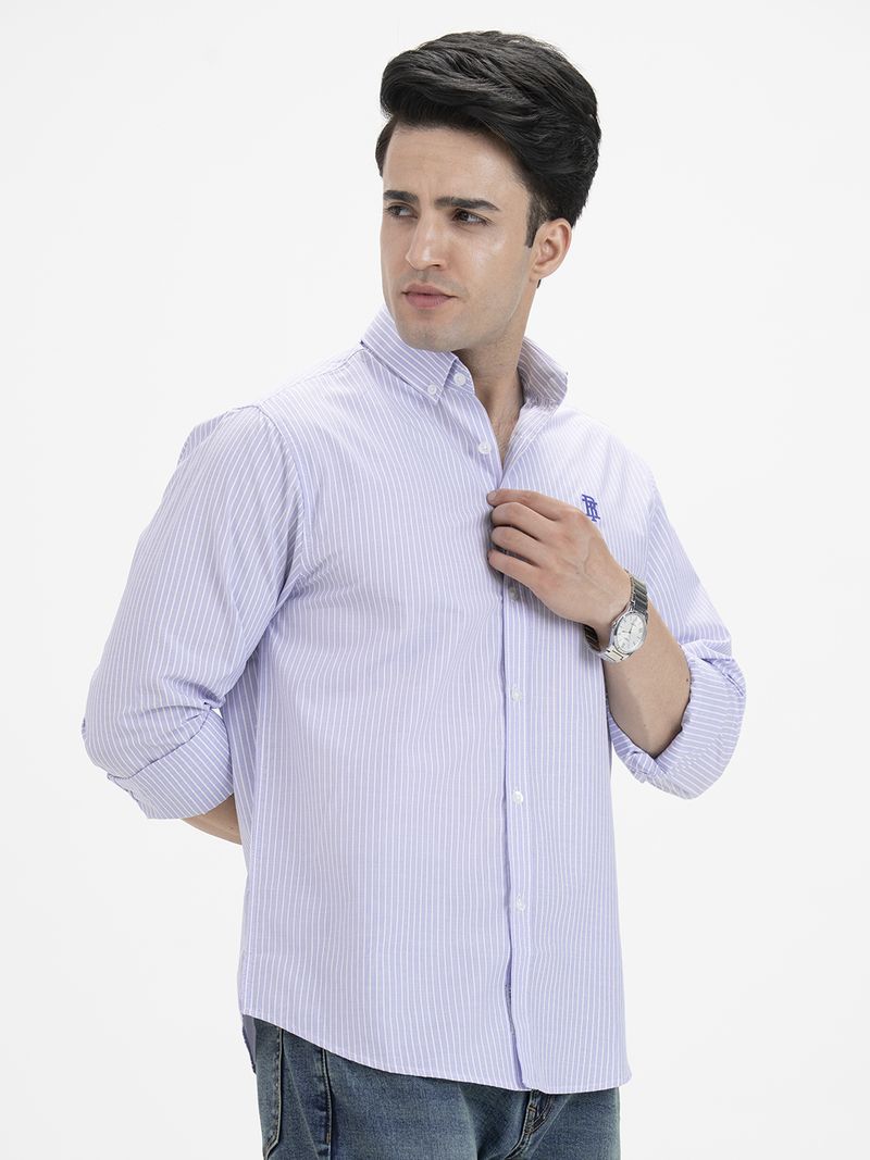 RED TAPE Men Relaxed Fit Striped Shirt - Image 6