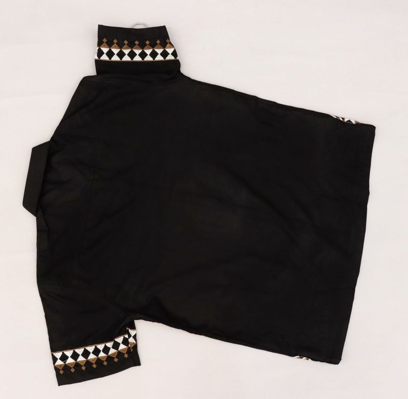 LEMZODIC Men Regular Fit Embroidered Lapel Shirt - Image 3