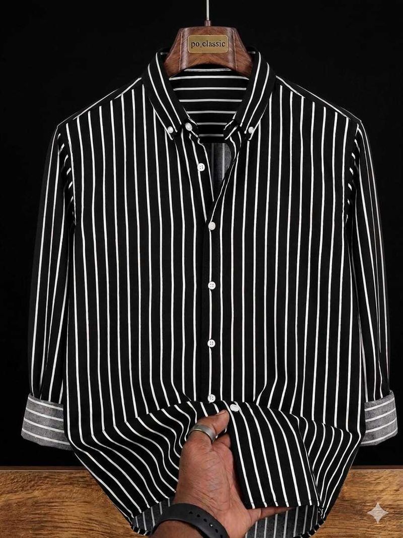 DISHANK CREATION Men Regular Fit Striped Shirt - Image 2
