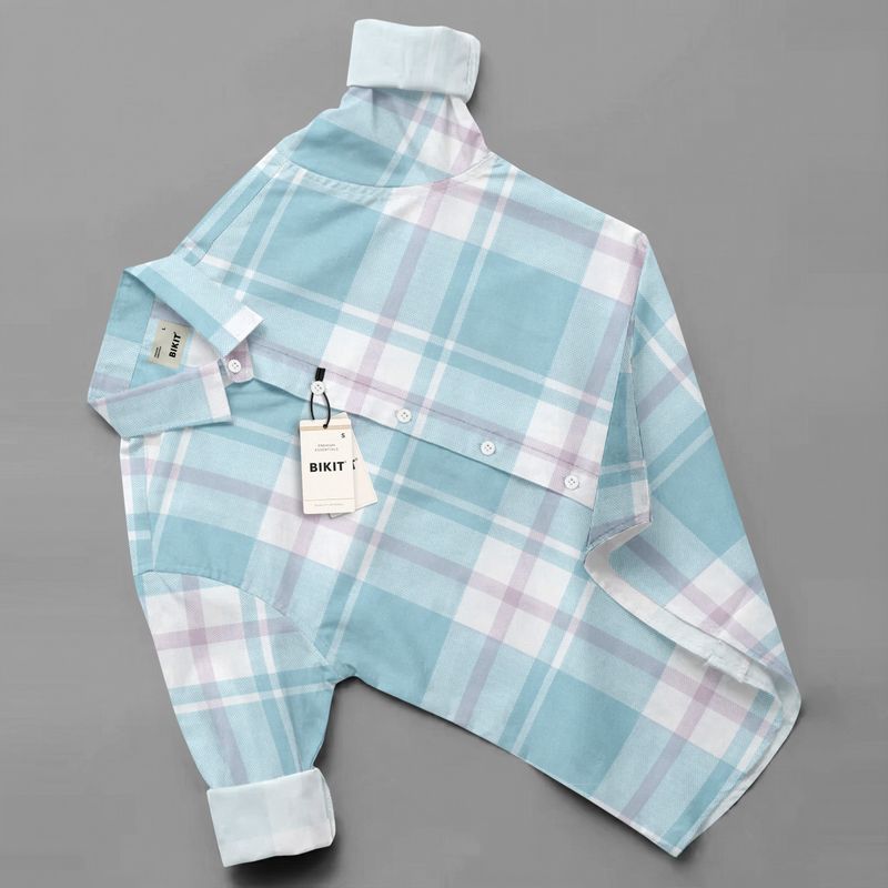 BIKIT Men Regular Fit Checkered Spread Collar Casual Shirt - Image 2