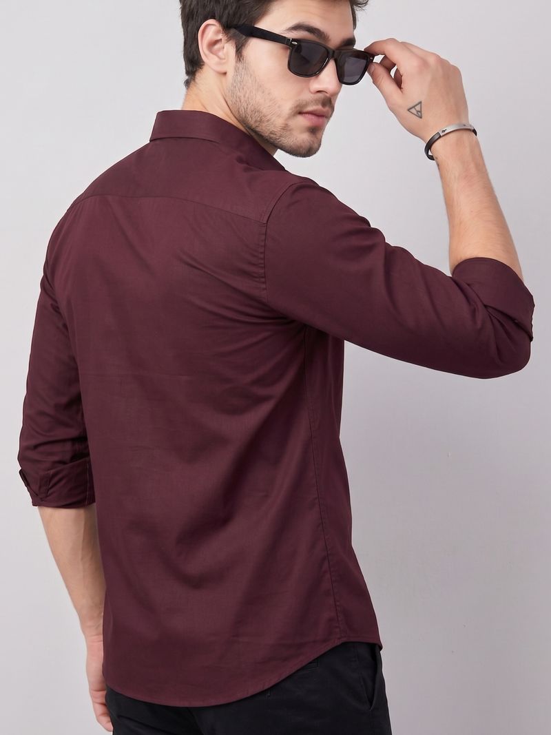 NIVICK Men Regular Fit Solid Spread Collar Shirt - Image 3