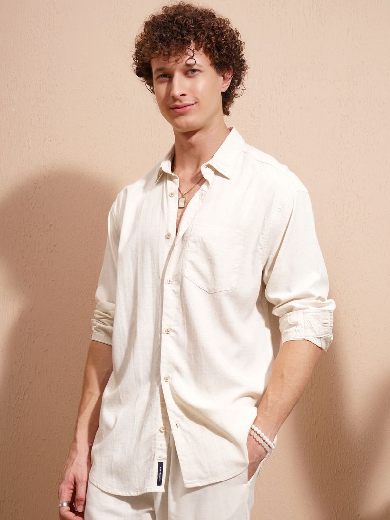 HIGHLANDER Men Relaxed Fit Casual Shirt - Image 5