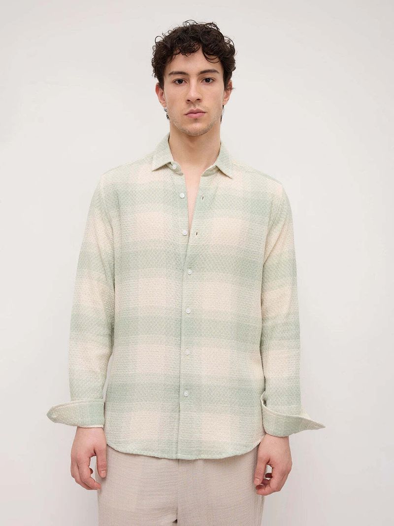 VASTRADO Men Regular Fit Checkered Shirt - Image 6