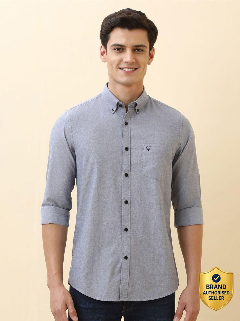 Allen Solly Men Regular Fit Solid Casual Shirt