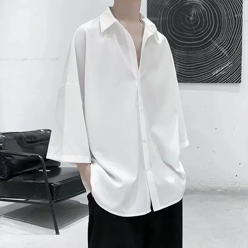 Asta Moda Men Oversized Fit Solid Casual Shirt - Image 4
