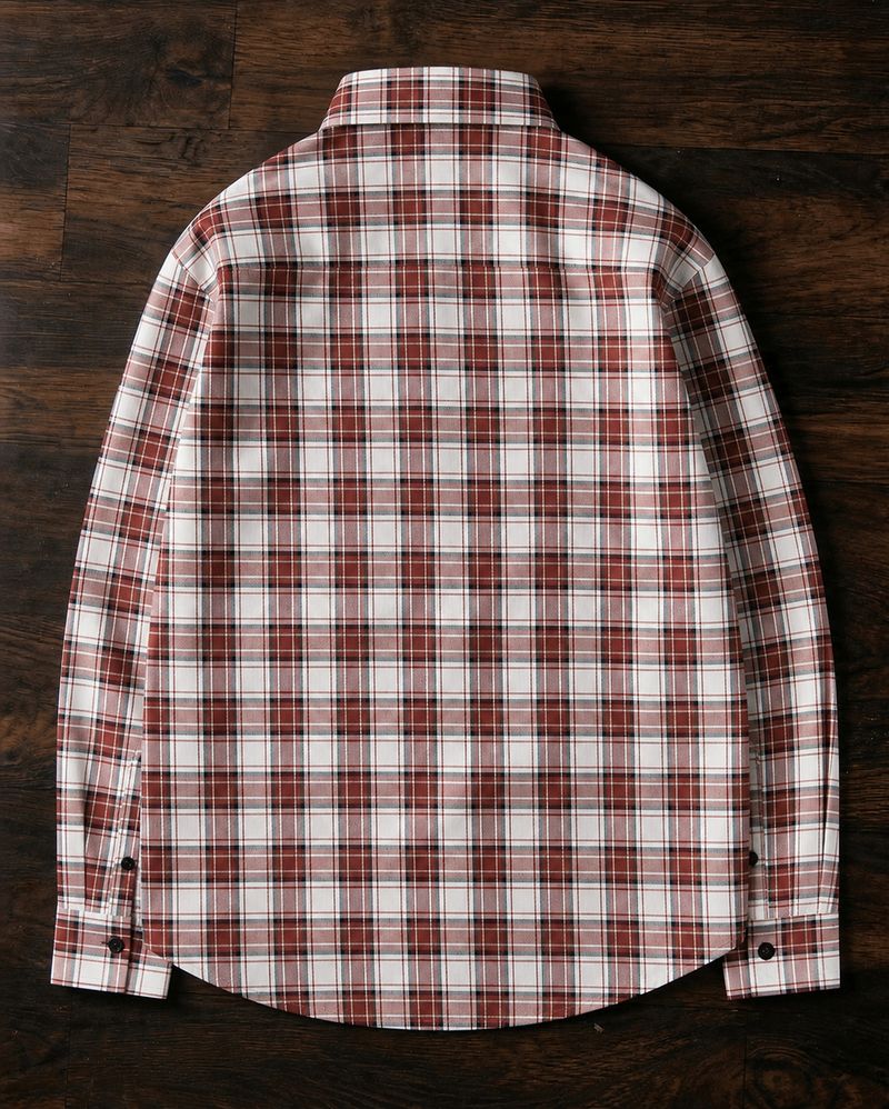 Lyphy Men Regular Fit Checkered Spread Collar Casual Shirt - Image 3