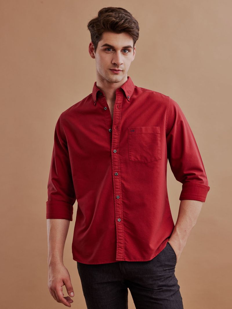 Aldeno Men Regular Fit Solid Button Down Shirt - Image 6