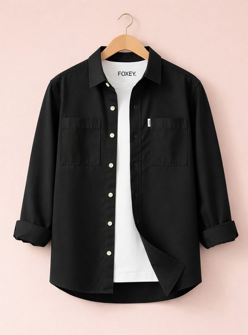 FOXEY Men Regular Fit Slim Collar Shirt - Image 2
