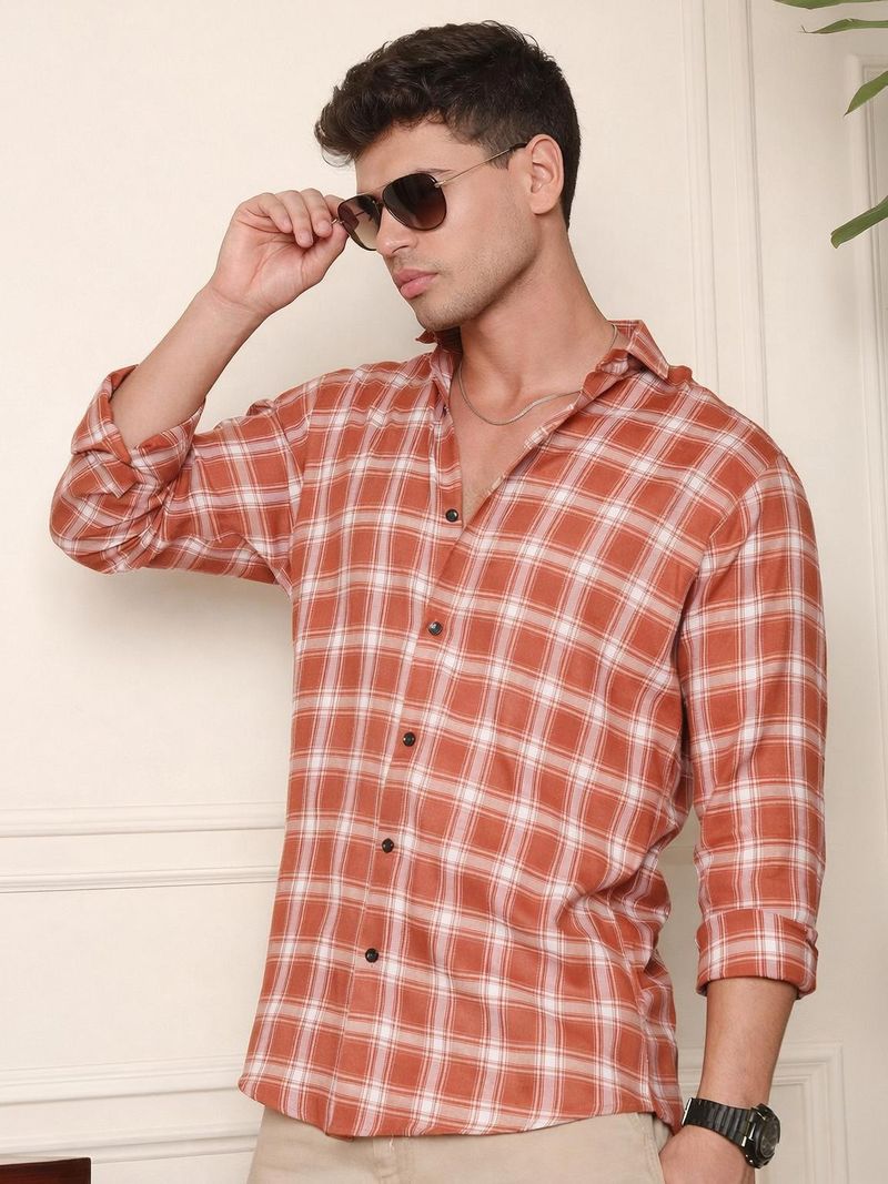 ANP BIHARIKA Men Regular Fit Checkered Shirt - Image 2