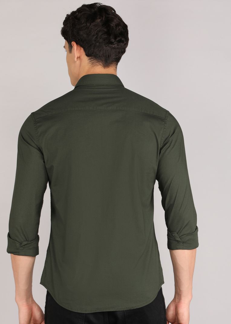U.S. Polo Assn. Denim Co. Men's Solid Casual Cut Away Shirt - Image 5