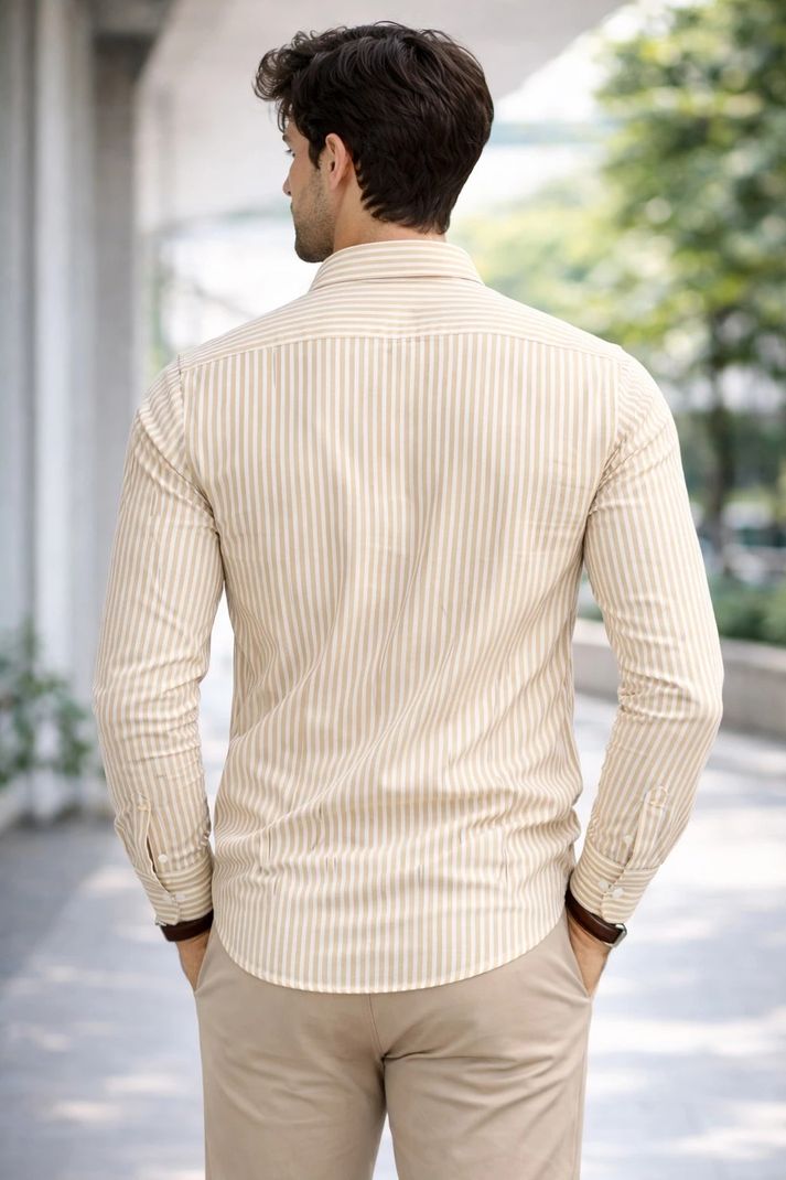 JNV FASHION Men Regular Fit Striped Shirt - Image 5