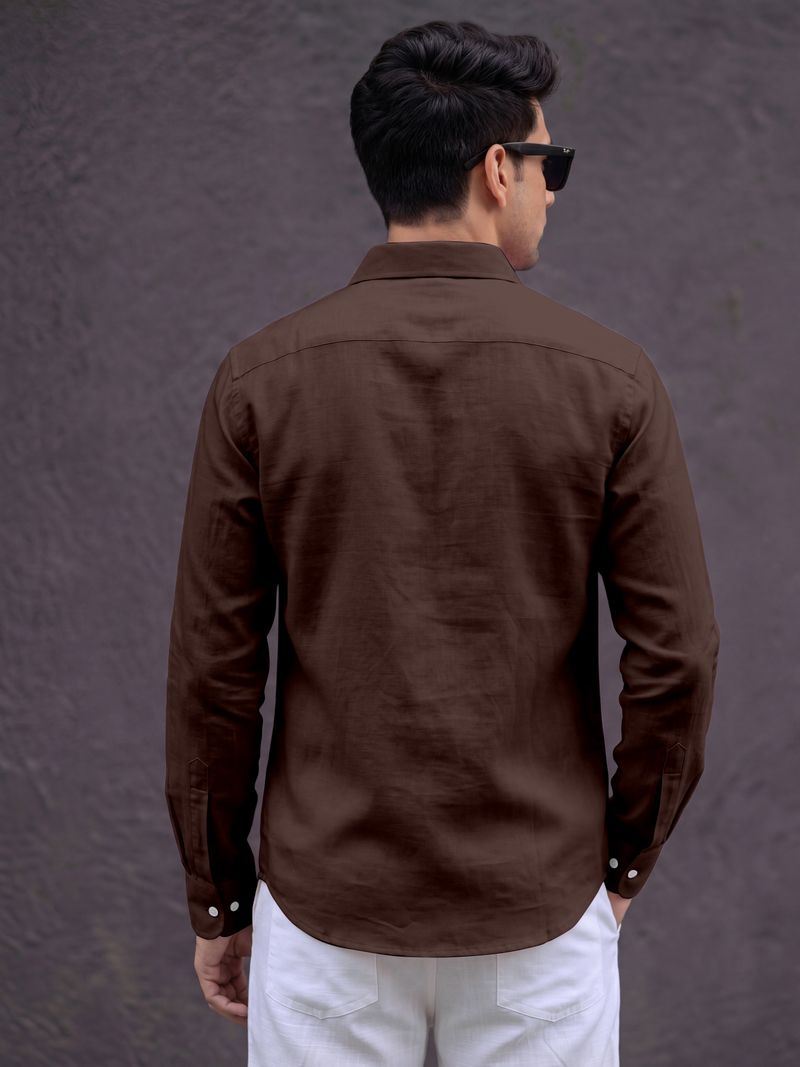 INDIAN GARRAGE HUB Men Regular Fit Solid Spread Collar Shirt - Image 5