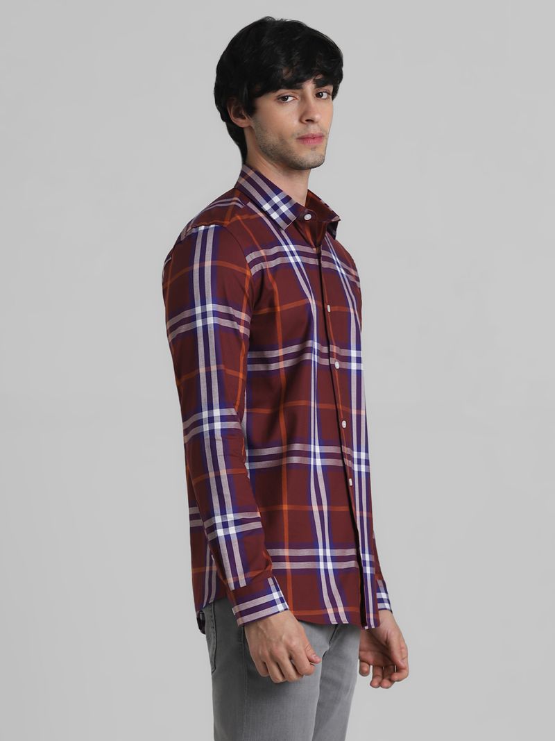 JACK & JONES Men Slim Fit Checkered Shirt - Image 4