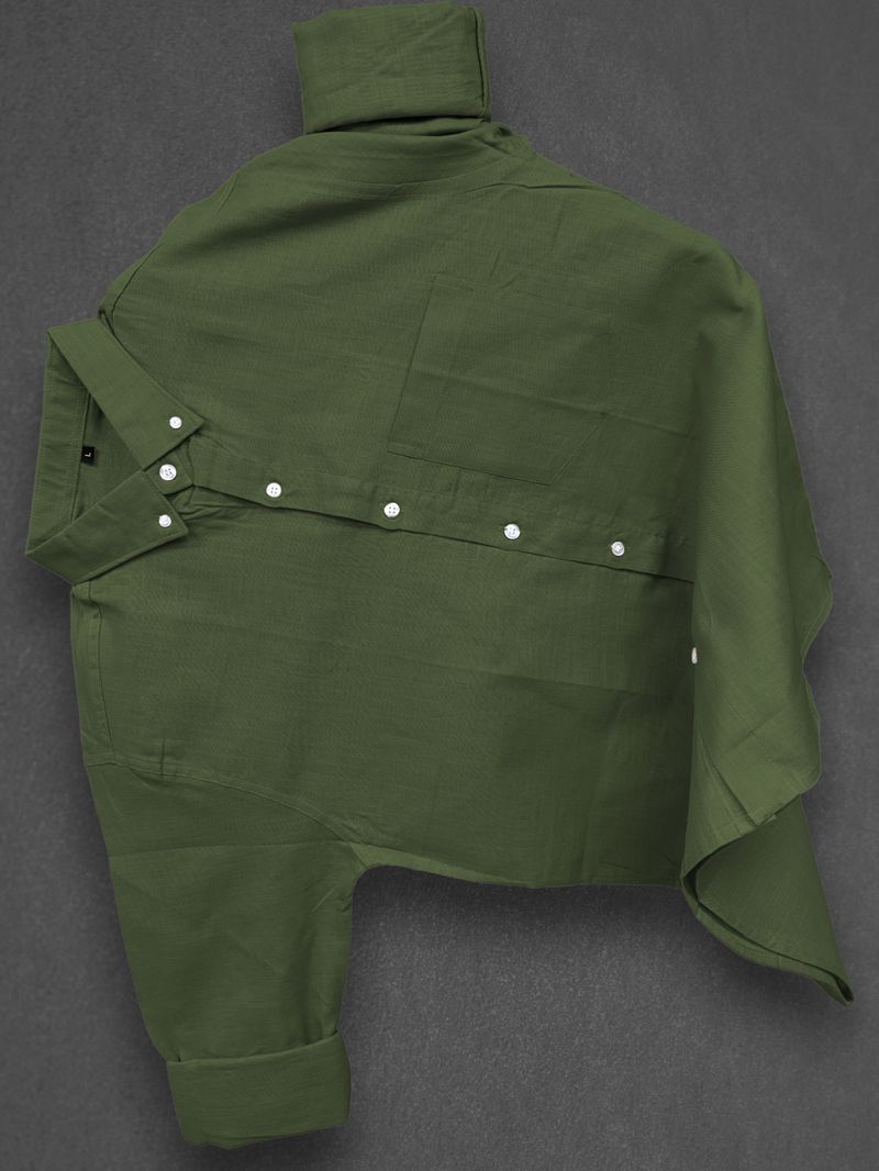 METRONAUT Men Regular Fit Solid Spread Collar Shirt - Image 2