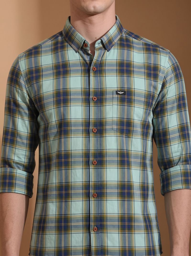 METRONAUT Men Regular Fit Checkered Shirt - Image 5