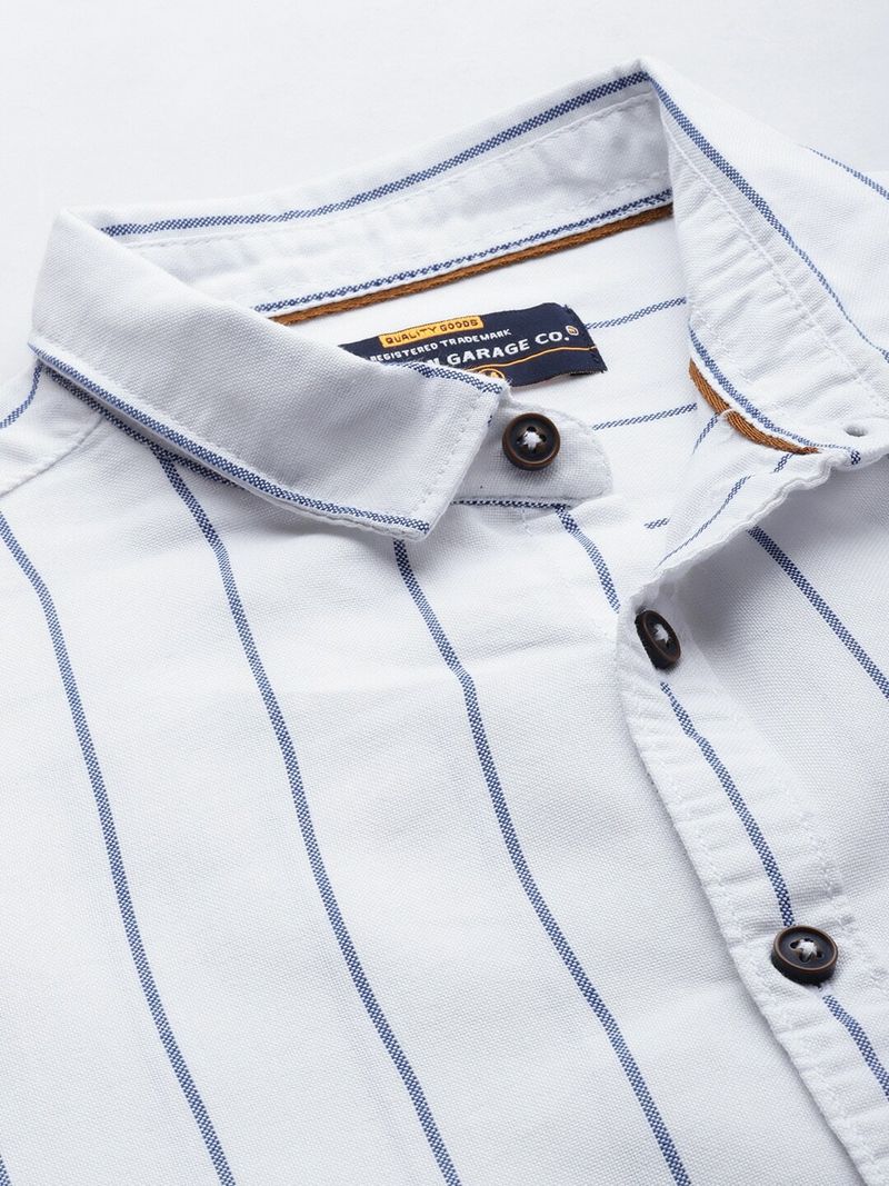 The Indian Garage Co. Men Regular Fit Striped Shirt - Image 6
