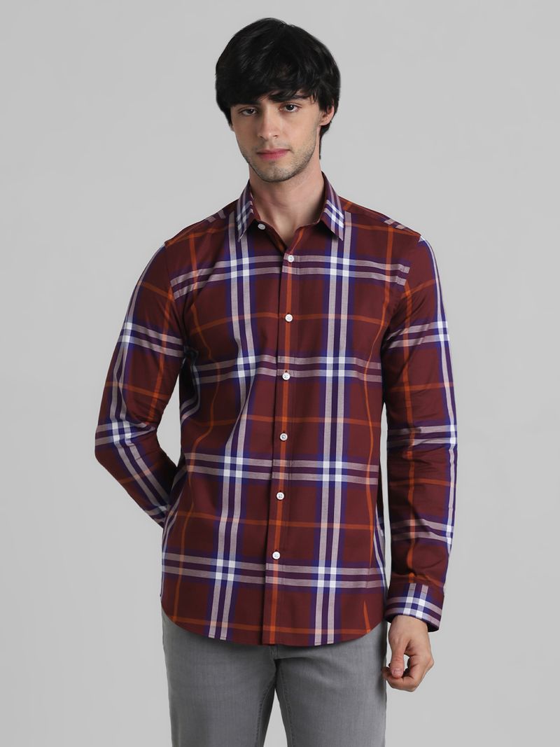 JACK & JONES Men Slim Fit Checkered Shirt - Image 3