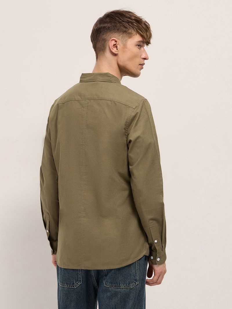 THE BEAR HOUSE Men Slim Fit Casual Shirt - Image 4