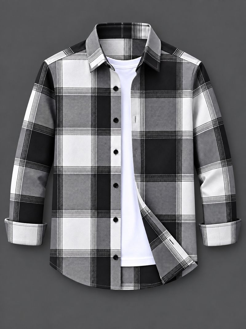 SOPANI Men Regular Fit Checkered Shirt - Image 2