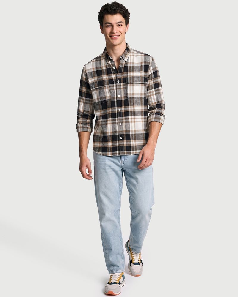 BEWAKOOF Men Regular Fit Checkered Casual Shirt - Image 6