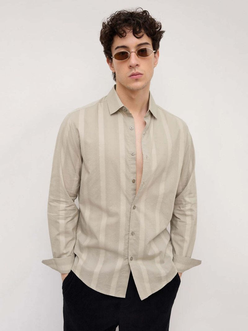 VASTRADO Men Regular Fit Self Design Casual Shirt - Image 5