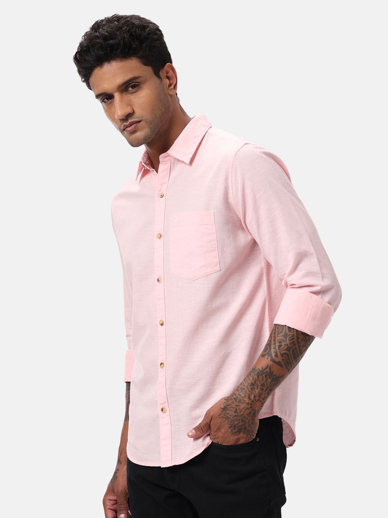 WROGN Men Regular Fit Solid Spread Collar Shirt - Image 6