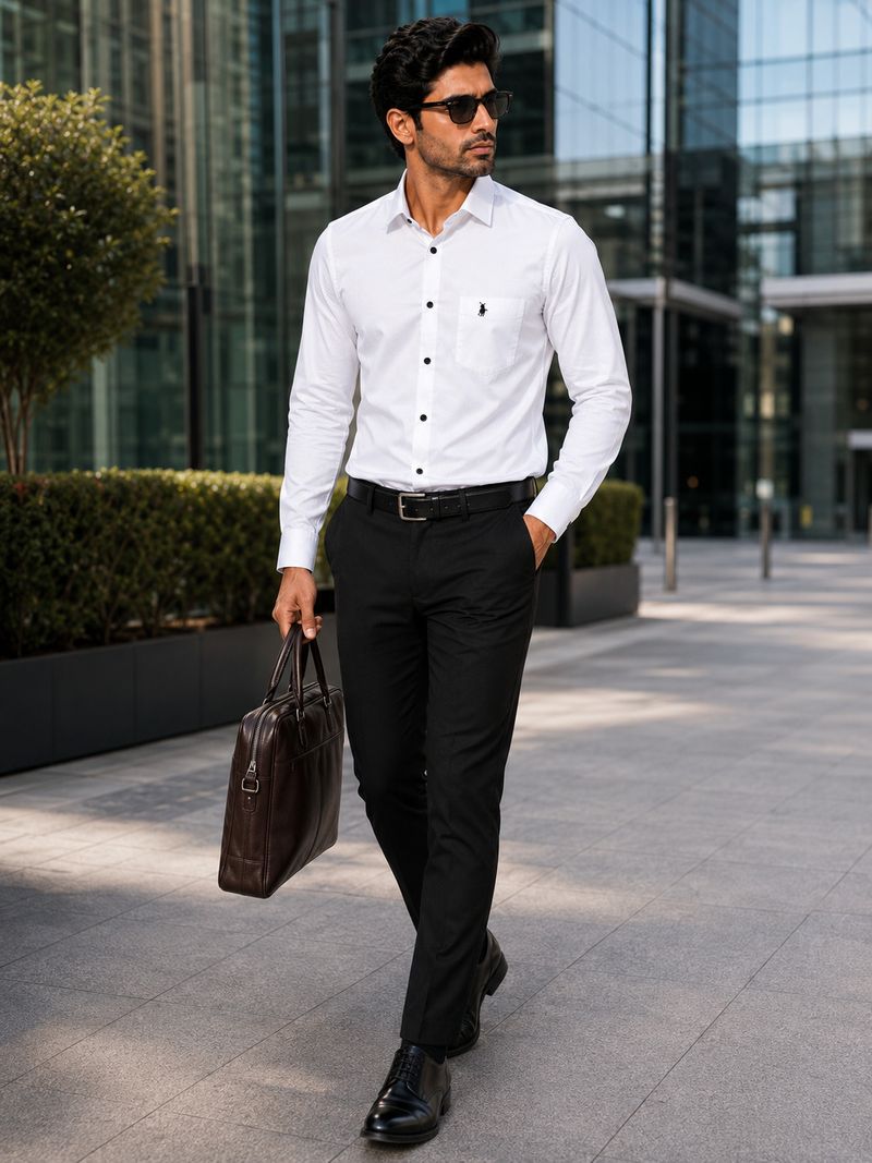 Aayat Enterprises Men Tailored Fit Solid Spread Collar Formal Shirt - Image 4