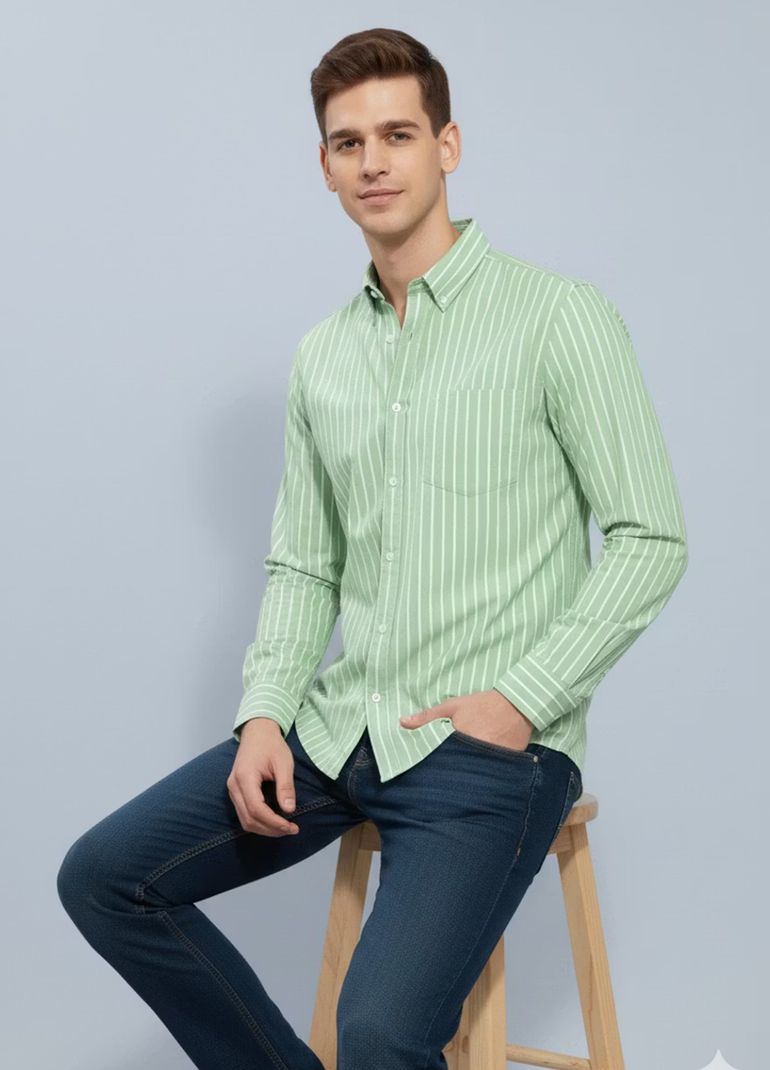 FUBAR Men Slim Fit Striped Casual Shirt - Image 6