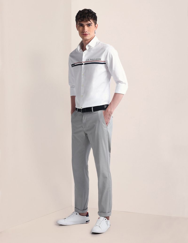 U.S. POLO ASSN. Men Regular Fit Solid Casual Shirt - Image 5