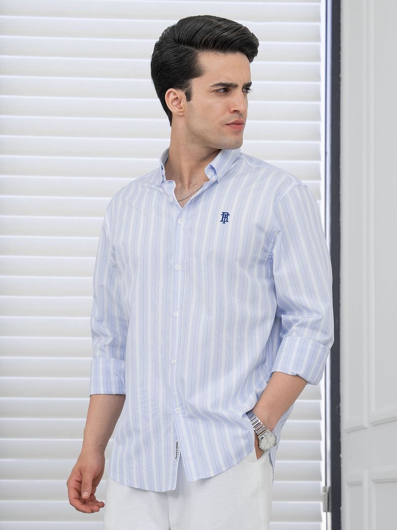 RED TAPE Men Relaxed Fit Striped Shirt - Image 3
