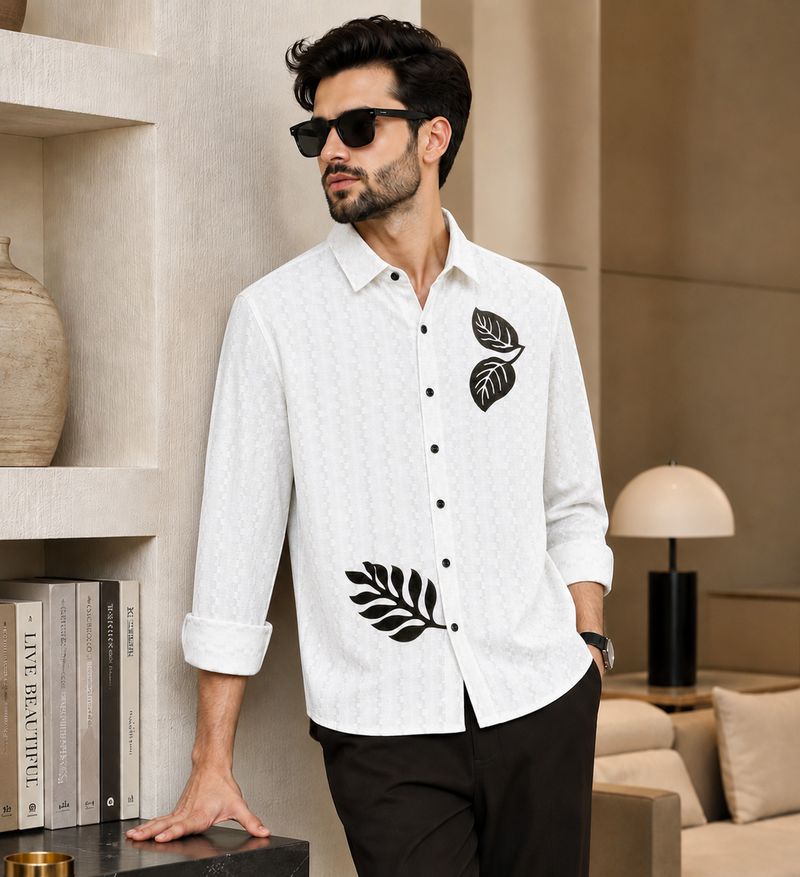 STR CREATION Men Regular Fit Striped Shirt - Image 5