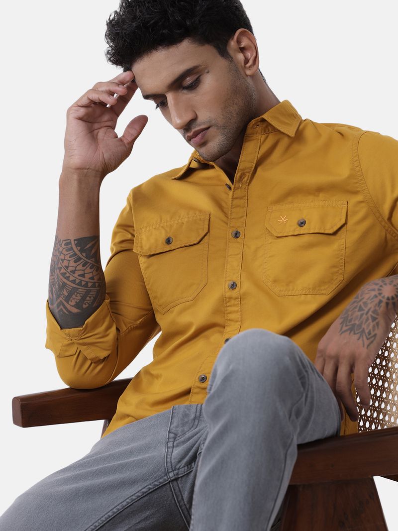WROGN Men Regular Fit Solid Casual Shirt - Image 2